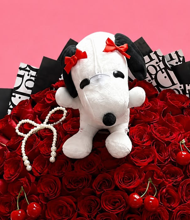 100 Ct Cherry Snoopy Bouquet🍒